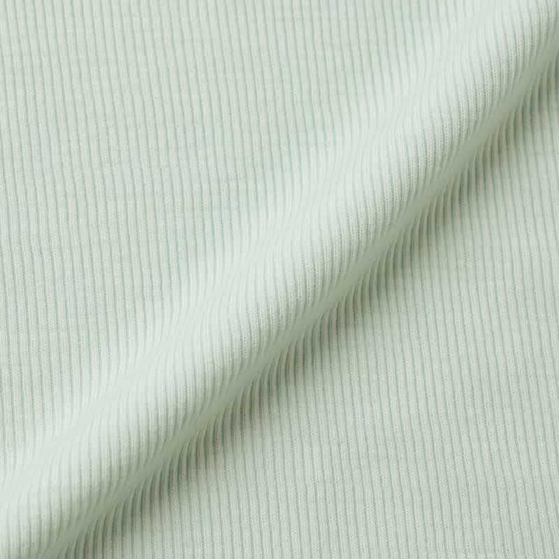 AURALEE AURALEE ＜オーラリー＞ ウールシルク ロングスリーブ シアーリブニットプルオーバー LIGHT BLUE