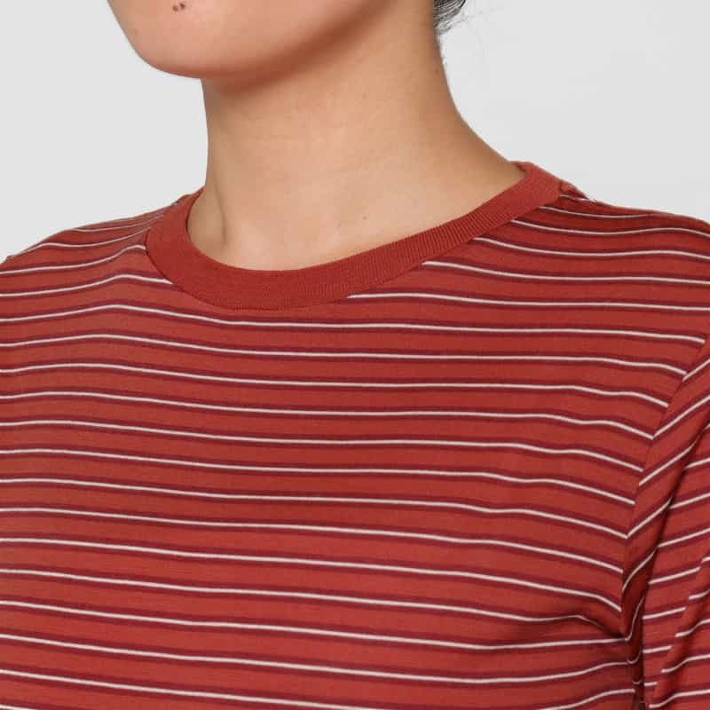 AURALEE AURALEE ＜オーラリー＞ ボーダー ロングスリーブカットソー RED
