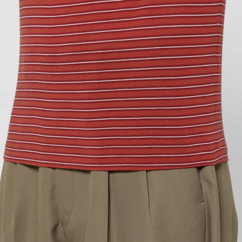 AURALEE AURALEE ＜オーラリー＞ ボーダー ロングスリーブカットソー RED