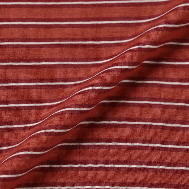 AURALEE AURALEE ＜オーラリー＞ ボーダー ロングスリーブカットソー RED