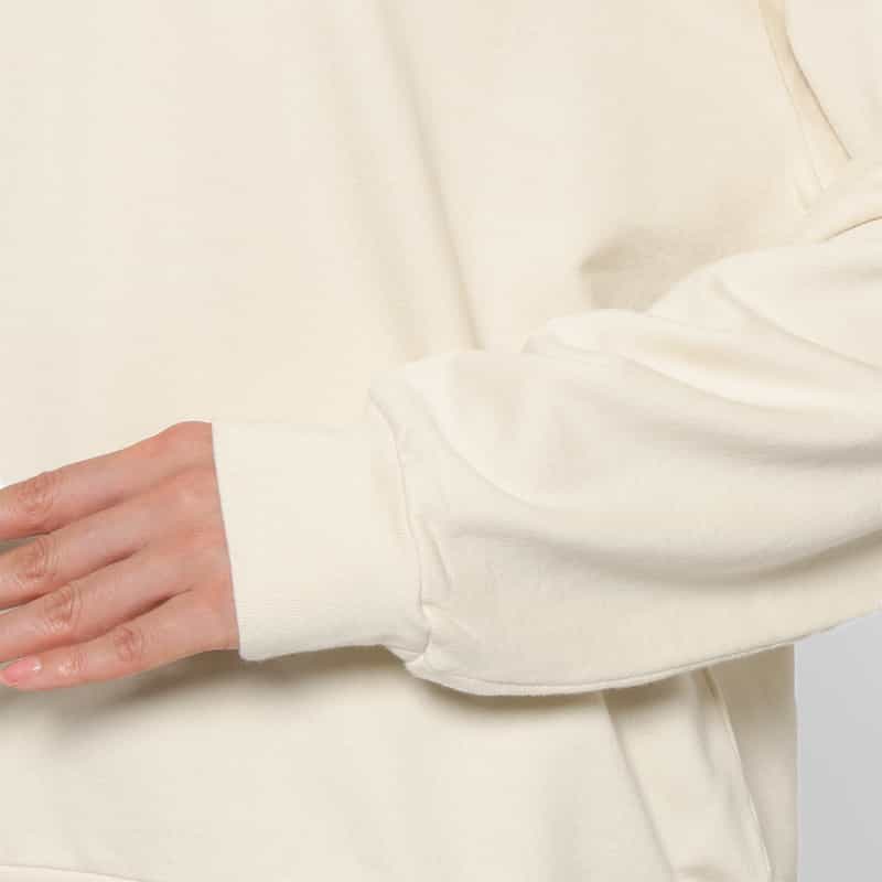 AURALEE AURALEE ＜オーラリー＞ ハーフジップ スウェットプルオーバー IVORY