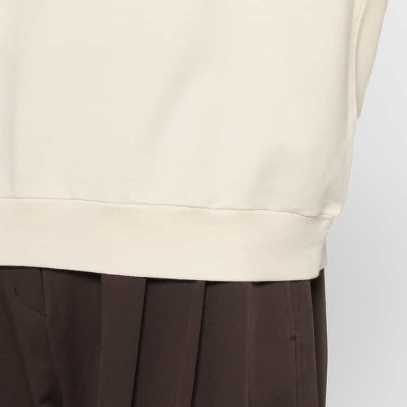 AURALEE AURALEE ＜オーラリー＞ ハーフジップ スウェットプルオーバー IVORY