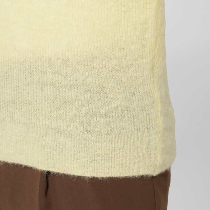 AURALEE AURALEE ＜オーラリー＞ スキッパーポロニットプルオーバー IVORY