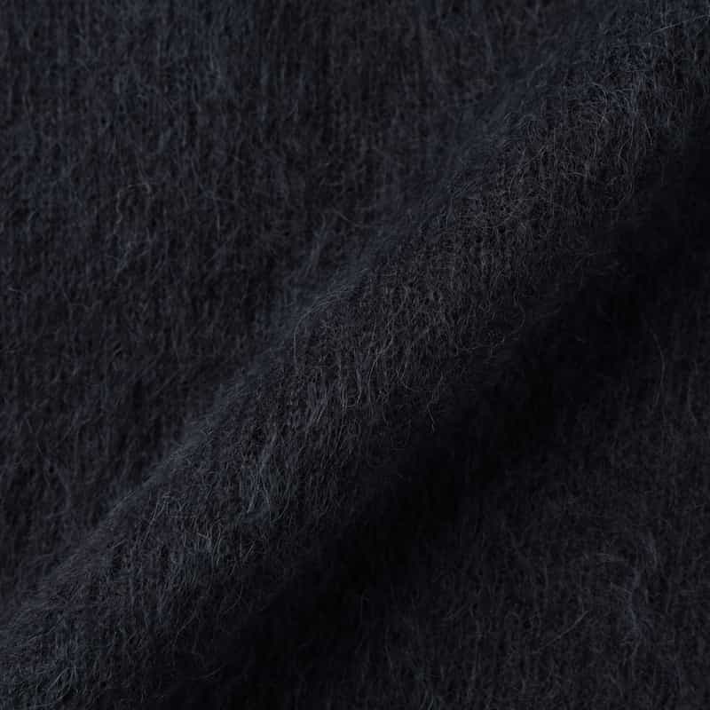 AURALEE AURALEE ＜オーラリー＞ スキッパーポロニットプルオーバー NAVY
