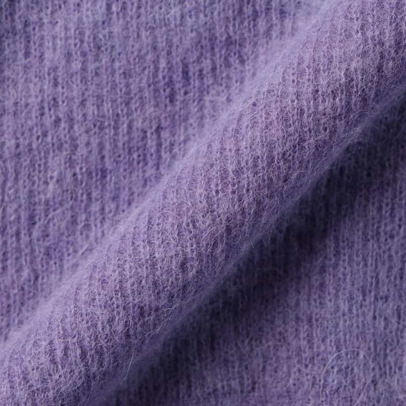 AURALEE AURALEE ＜オーラリー＞ スキッパーポロニットプルオーバー PURPLE