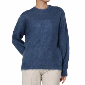 AURALEE ＜オーラリー＞ キッドモヘヤ混クルーネックニットプルオーバー