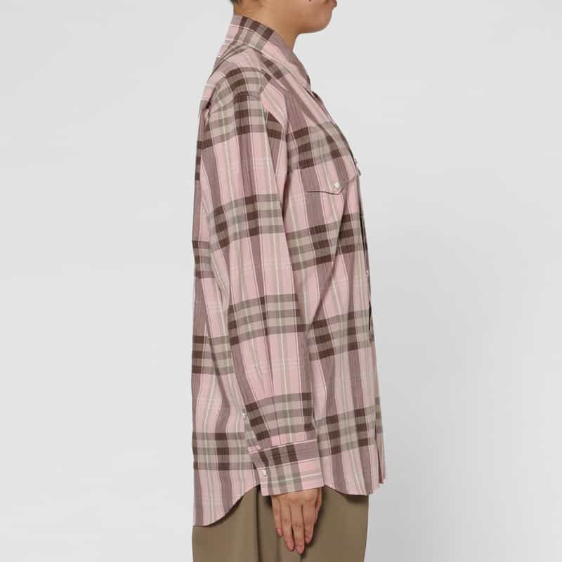AURALEE AURALEE ＜オーラリー＞ チェック柄シャツ PINK