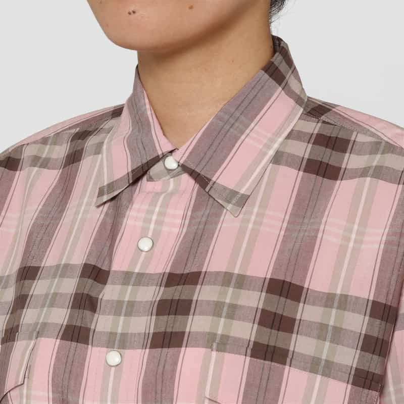 AURALEE AURALEE ＜オーラリー＞ チェック柄シャツ PINK