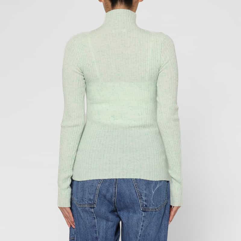 AURALEE AURALEE ＜オーラリー＞ カシミヤ素材ネップ ハイネックリブニットプルオーバー LIGHT GREEN
