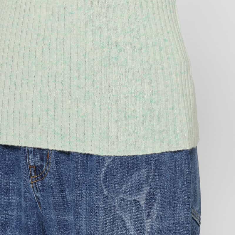 AURALEE AURALEE ＜オーラリー＞ カシミヤ素材ネップ ハイネックリブニットプルオーバー LIGHT GREEN