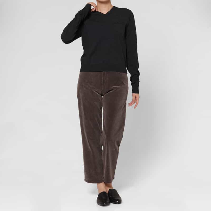 AURALEE AURALEE ＜オーラリー＞ ウール ポケット付きVネックニットプルオーバー GRAY