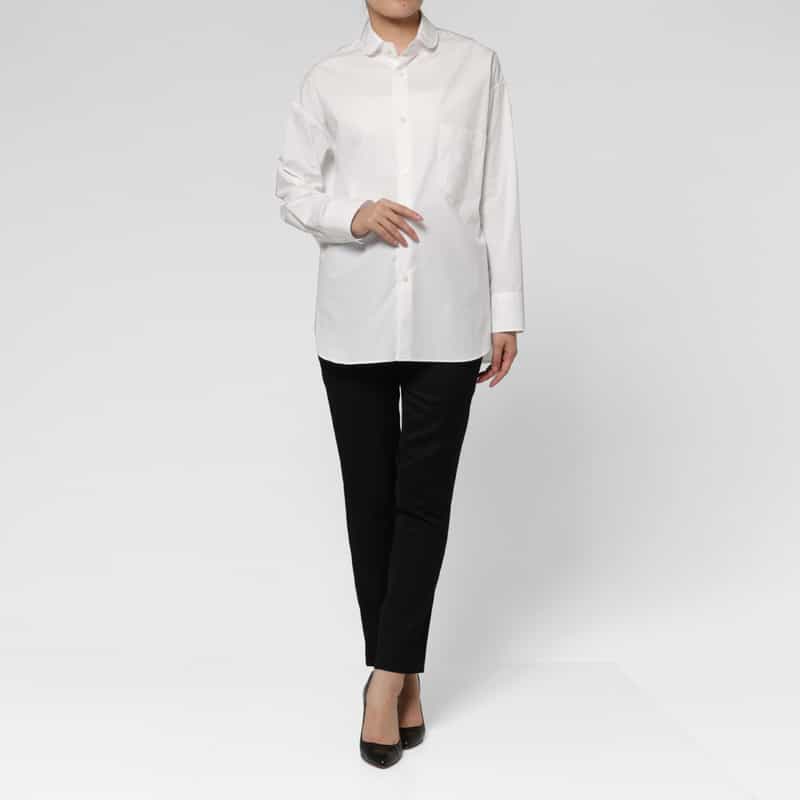 MADISONBLUE MADISONBLUE ＜マディソンブルー＞ ソリッドシャツ “J BRADLEY“ WHITE