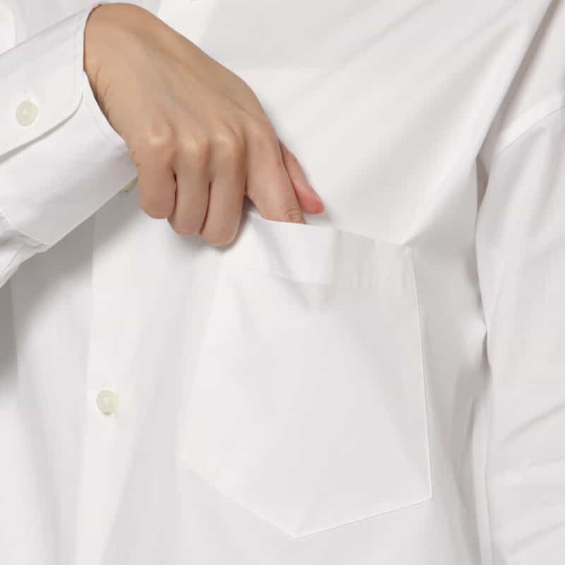 MADISONBLUE MADISONBLUE ＜マディソンブルー＞ ソリッドシャツ “J BRADLEY“ WHITE