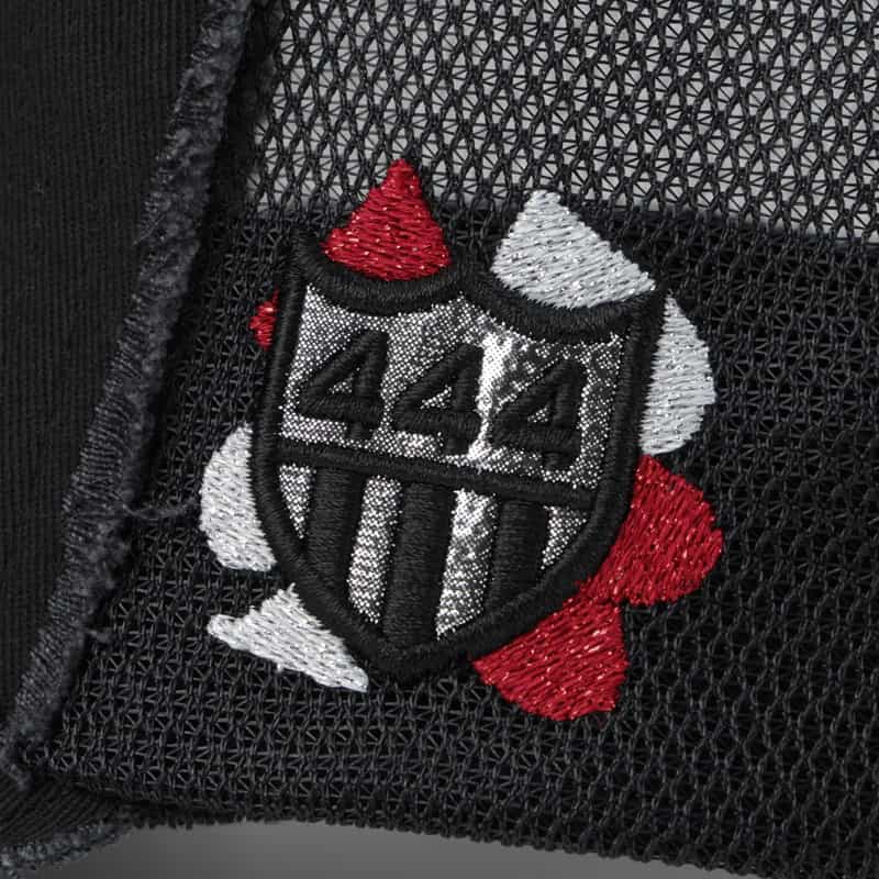 YOSHINORI KOTAKE DESIGN YOSHINORI KOTAKE DESIGN＜ヨシノリ コタケ デザイン＞ ベースボールキャップ“444" BLACK