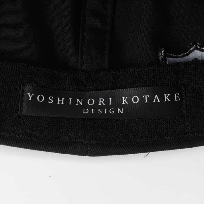 YOSHINORI KOTAKE DESIGN YOSHINORI KOTAKE DESIGN＜ヨシノリ コタケ デザイン＞ ベースボールキャップ“444" BLACK