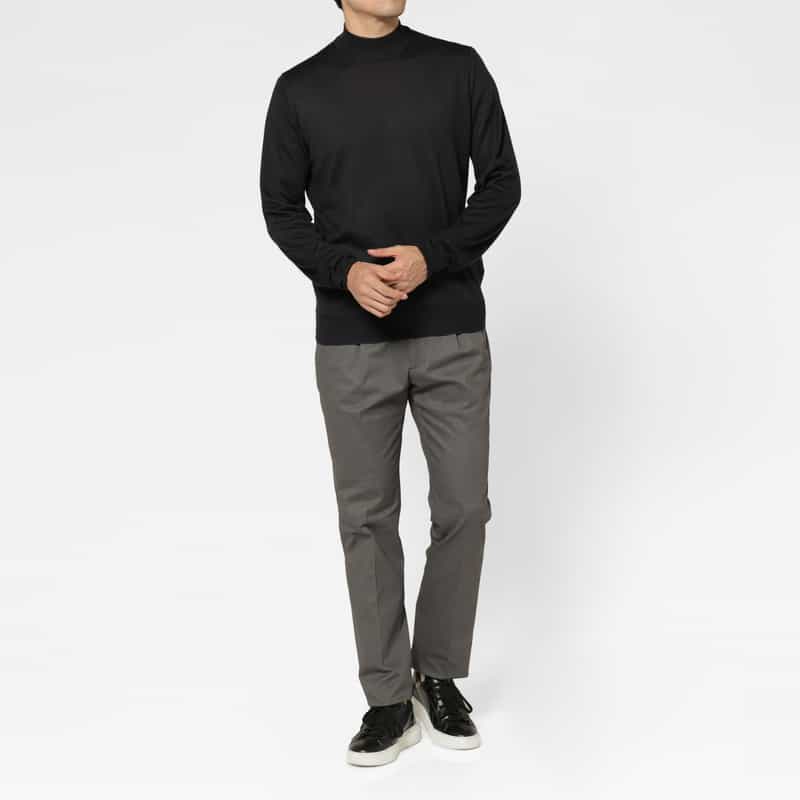 BERWICH BERWICH＜ベルウィッチ＞ バーニーズ　ニューヨーク限定ストレッチ素材ストレートパンツ GRAY