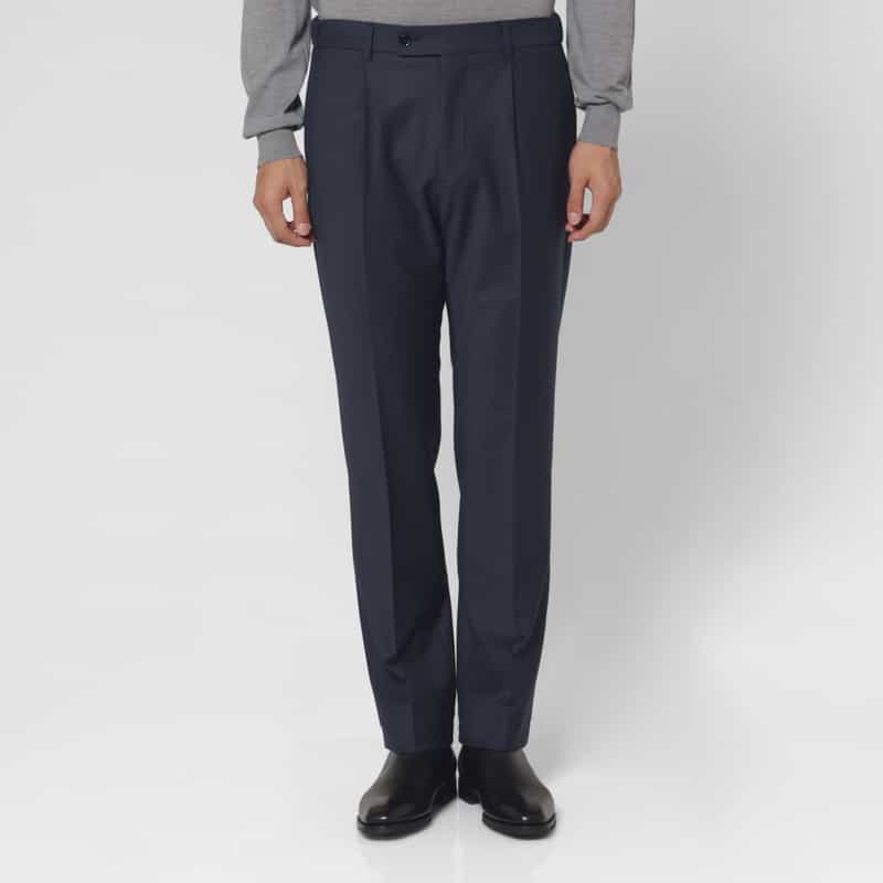 BERWICH BERWICH＜ベルウィッチ＞ バーニーズ　ニューヨーク限定ストレッチ素材ストレートパンツ NAVY