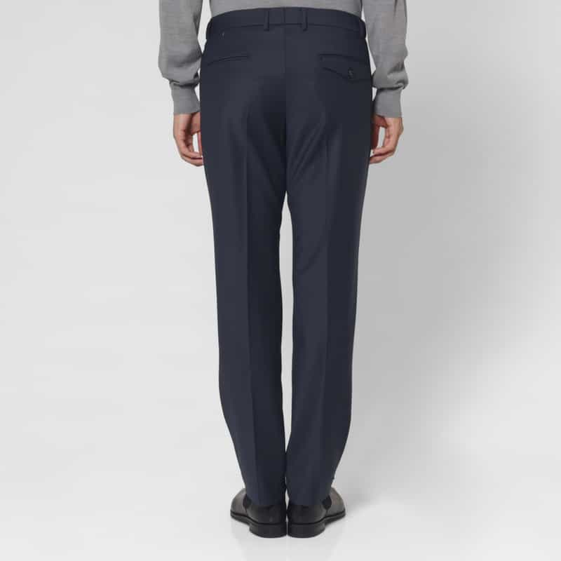 BERWICH BERWICH＜ベルウィッチ＞ バーニーズ　ニューヨーク限定ストレッチ素材ストレートパンツ NAVY