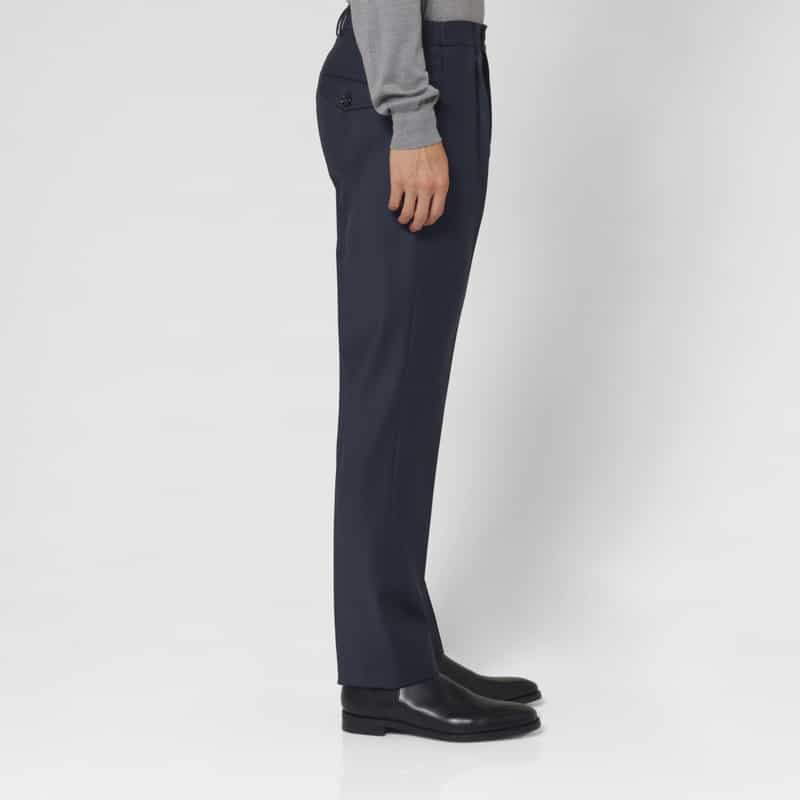 BERWICH BERWICH＜ベルウィッチ＞ バーニーズ　ニューヨーク限定ストレッチ素材ストレートパンツ NAVY