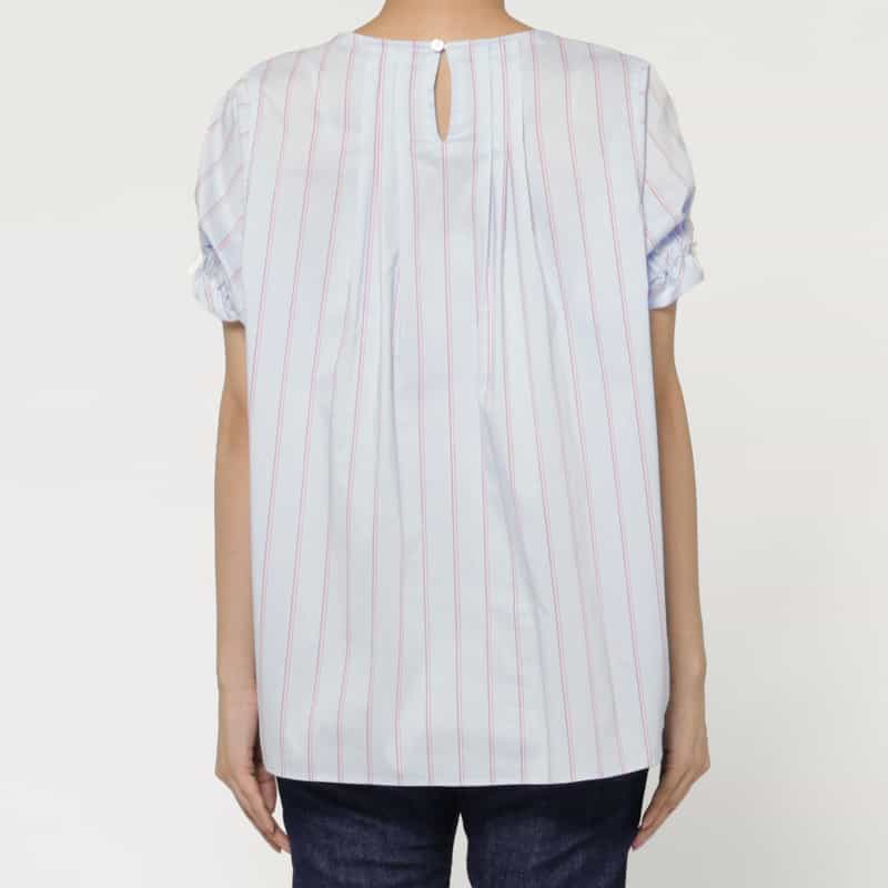 BARNEYS NEW YORK ウォッシャブル 異素材コンビネーションカットソー WHITE