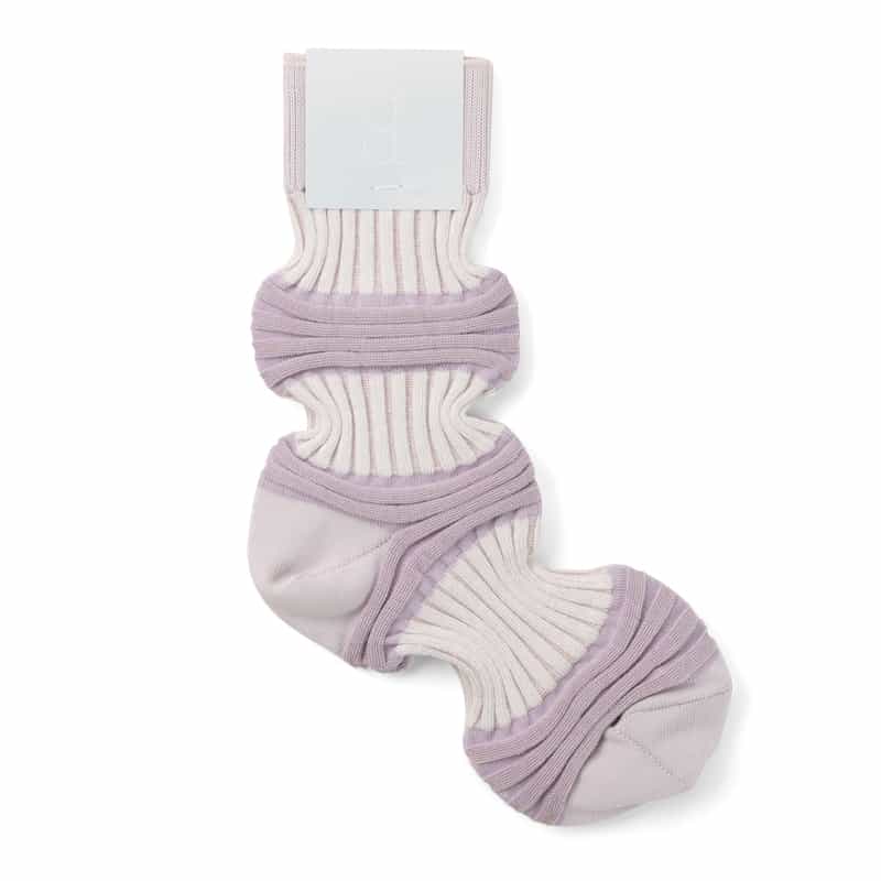CFCL CFCL ＜シーエフシーエル＞ ギャザーリブソックス LIGHT PURPLE