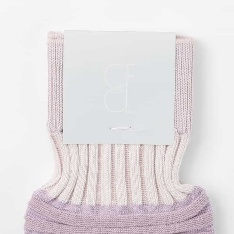 CFCL CFCL ＜シーエフシーエル＞ ギャザーリブソックス LIGHT PURPLE