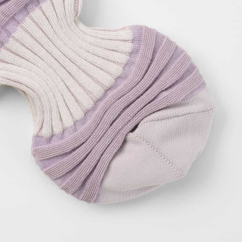 CFCL CFCL ＜シーエフシーエル＞ ギャザーリブソックス LIGHT PURPLE