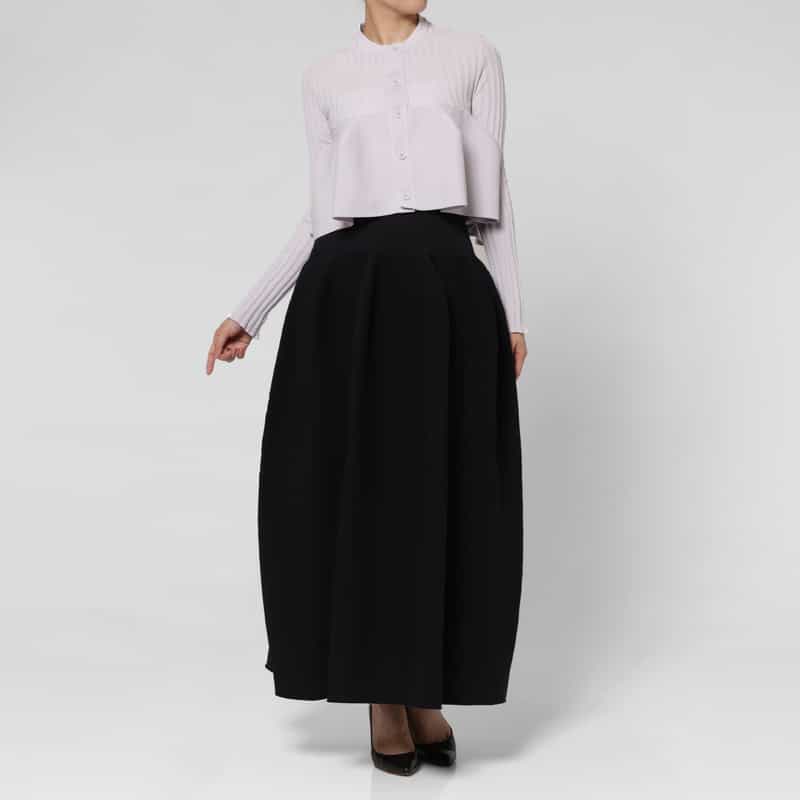 CFCL CFCL＜シーエフシーエル＞ ニット ロングスカート “POTTERY“ BLACK