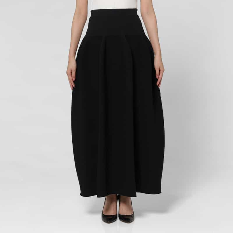 CFCL CFCL＜シーエフシーエル＞ ニット ロングスカート “POTTERY“ BLACK