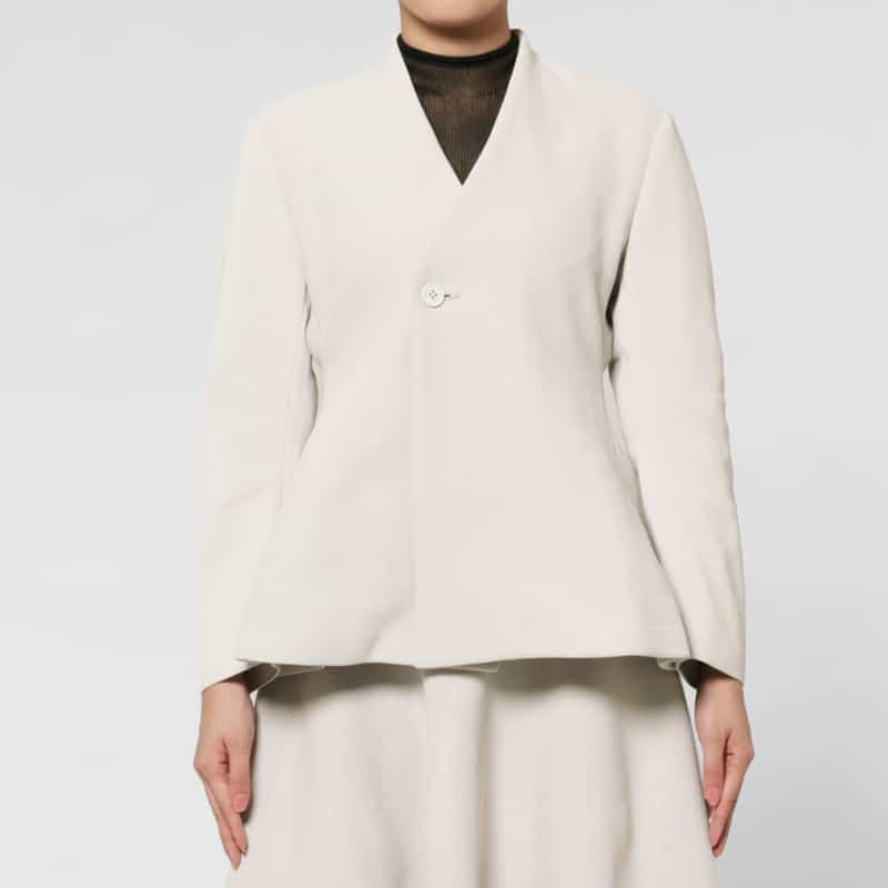 CFCL CFCL＜シーエフシーエル＞ カラーレス フレアジャケット “MILAN“ BEIGE