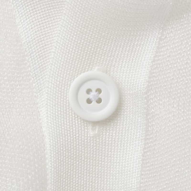 CFCL CFCL＜シーエフシーエル＞ ルーセント クロップド ニットカーディガン WHITE