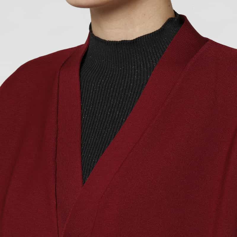 CFCL CFCL＜シーエフシーエル＞ バーニーズ　ニューヨーク限定 クロップド ニットカーディガン RED