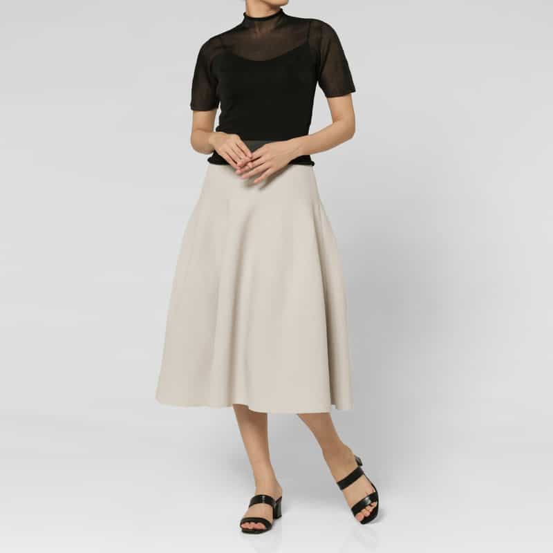 CFCL CFCL＜シーエフシーエル＞ ニット ロングスカート “MILAN“ BEIGE