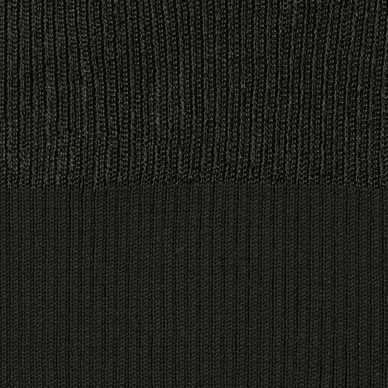 CFCL CFCL ＜シーエフシーエル＞ ルーセントデコルテ フレアヘムニットプルオーバー BLACK