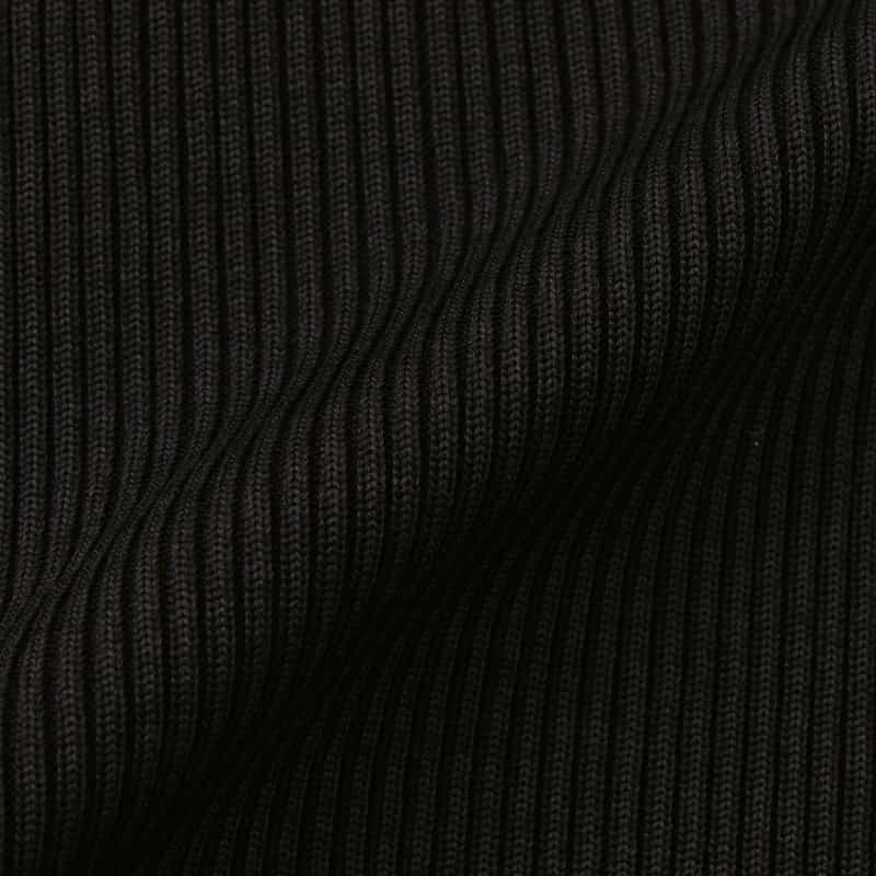 CFCL CFCL＜シーエフシーエル＞ ドレープスリーブ ニットプルオーバー “PORTRAIT“ BLACK