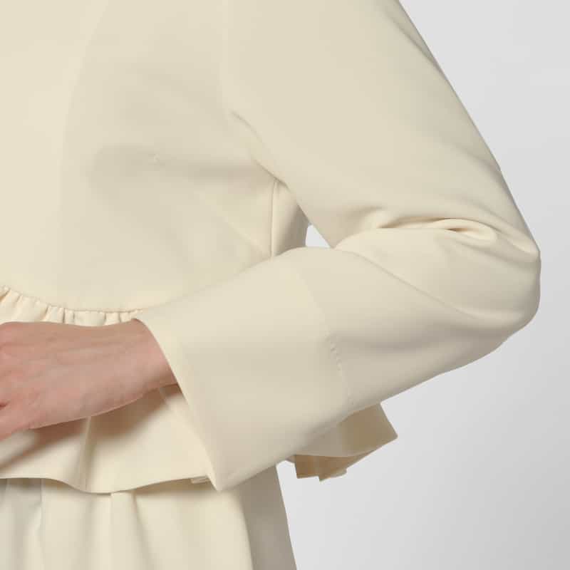BARNEYS NEW YORK セットアップ フリルヘム ボレロジャケット OFF WHITE