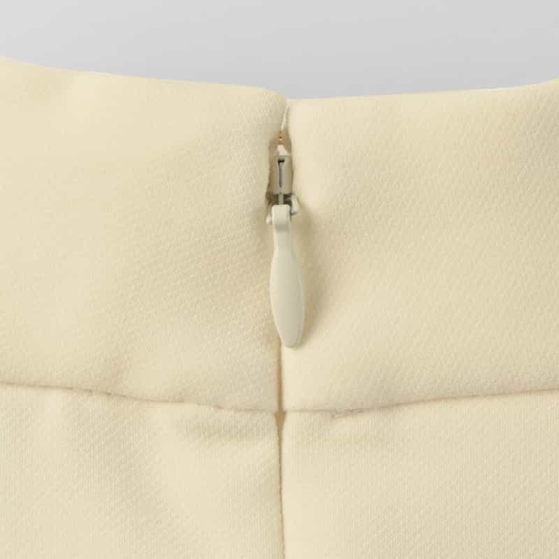 BARNEYS NEW YORK セットアップ ビッグボウ ノースリーブドレス OFF WHITE