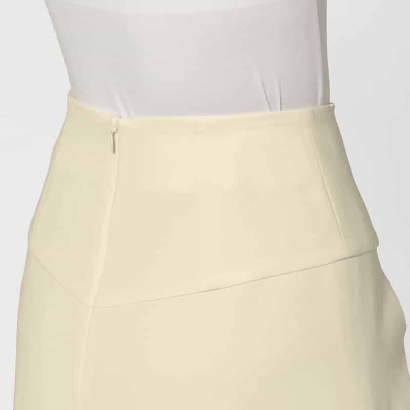 BARNEYS NEW YORK セットアップ ドレープ×ギャザーデザイン フレアスカート OFF WHITE