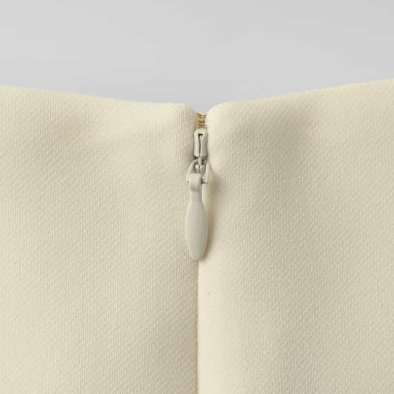 BARNEYS NEW YORK セットアップ ドレープ×ギャザーデザイン フレアスカート OFF WHITE