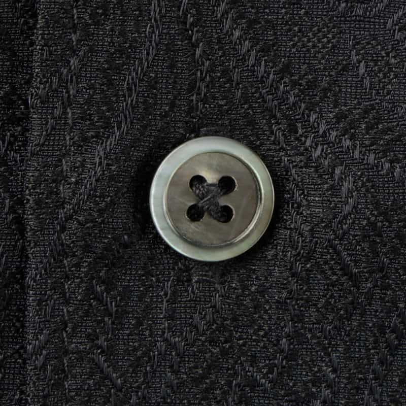 BARNEYS NEW YORK ペイズリー柄カジュアルシャツ NAVY
