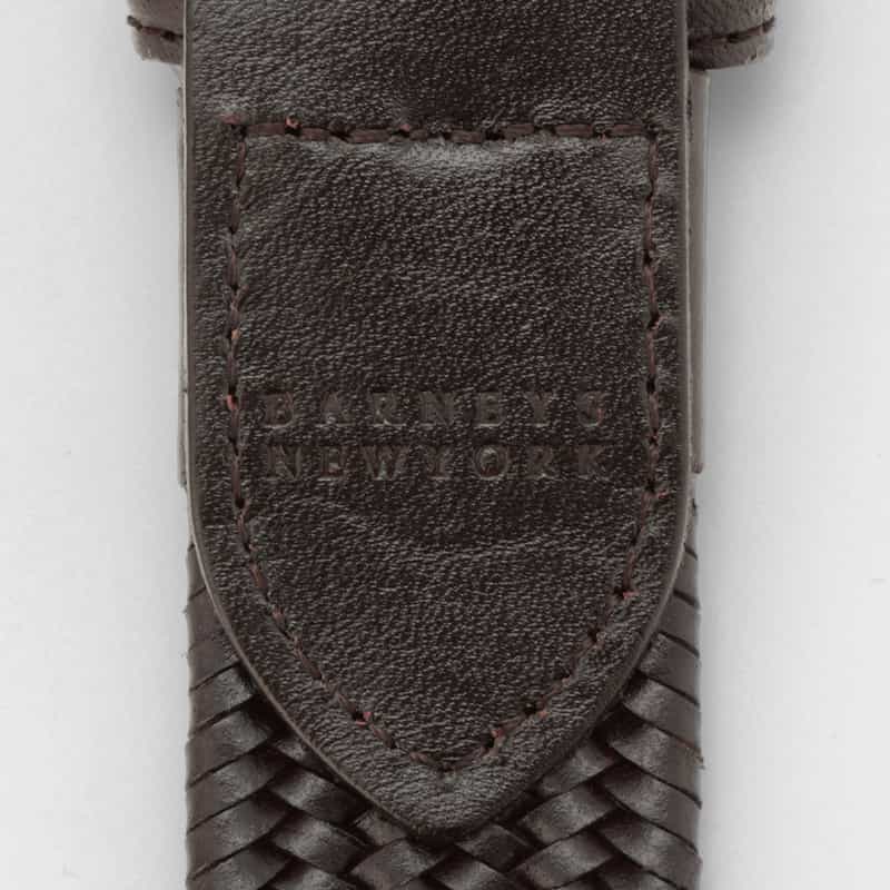BARNEYS NEW YORK メッシュベルト BROWN