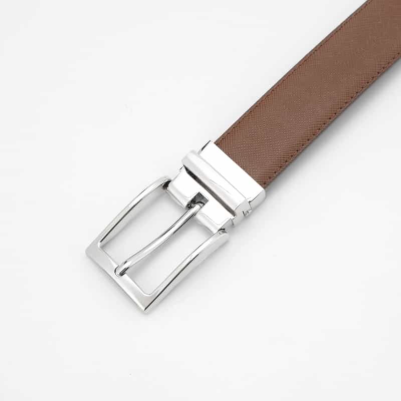 BARNEYS NEW YORK サフィアーノレザーベルト BROWN