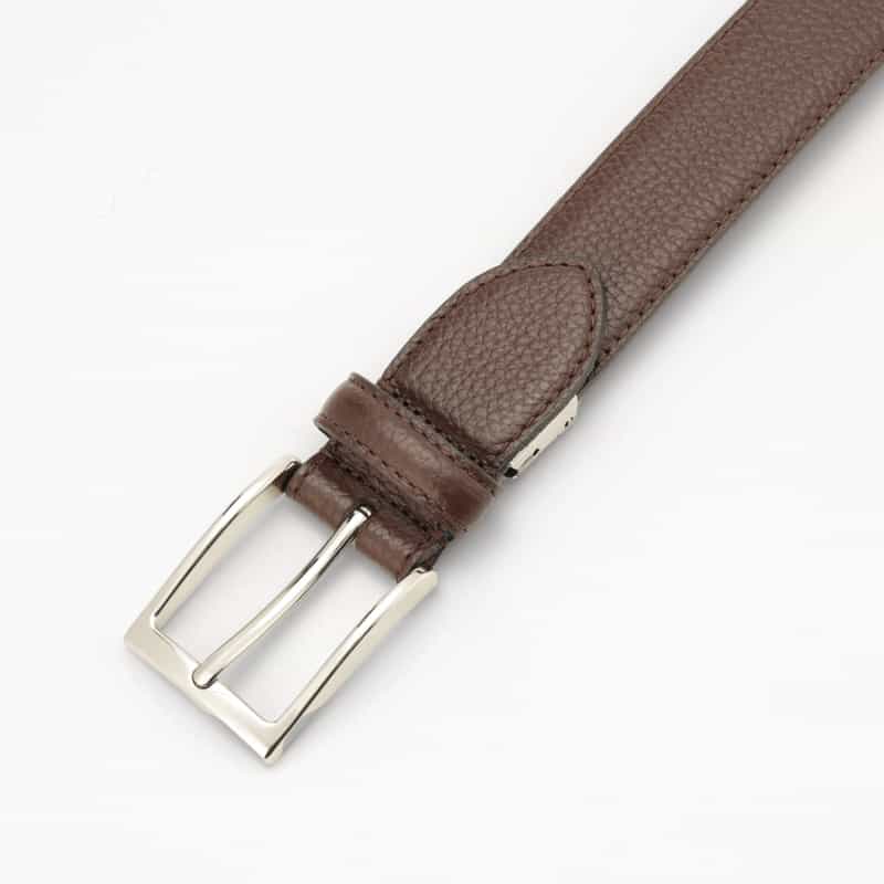 BARNEYS NEW YORK シュリンクレザーベルト BROWN