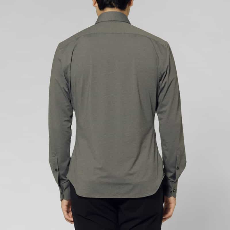 XACUS XACUS＜ザッカス＞ ストレッチ素材カジュアルシャツ BLACK