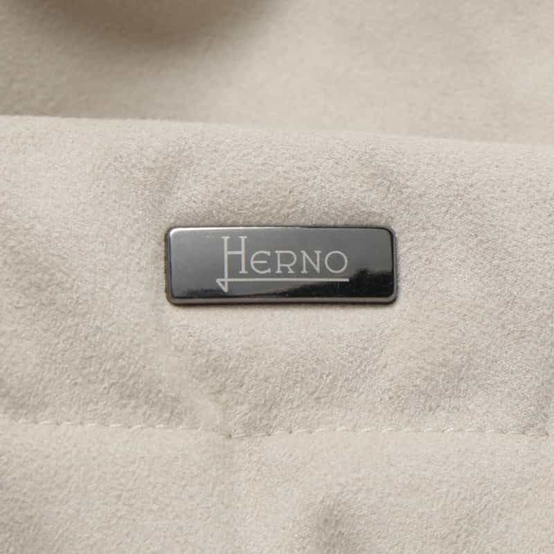 HERNO HERNO＜ヘルノ＞ 中綿エコスエードジップアップニットブルゾン IVORY