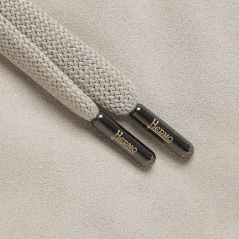HERNO HERNO＜ヘルノ＞ 中綿エコスエードジップアップニットブルゾン IVORY