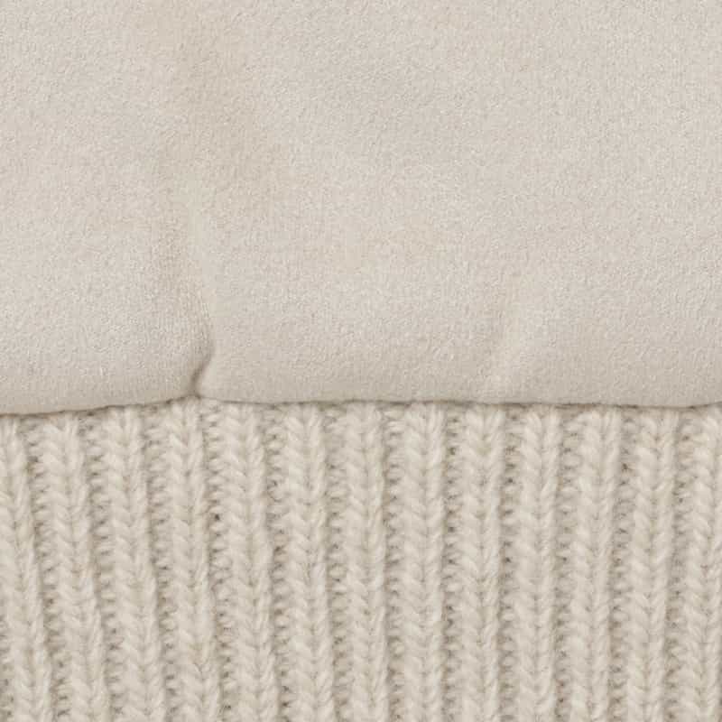 HERNO HERNO＜ヘルノ＞ 中綿エコスエードジップアップニットブルゾン IVORY