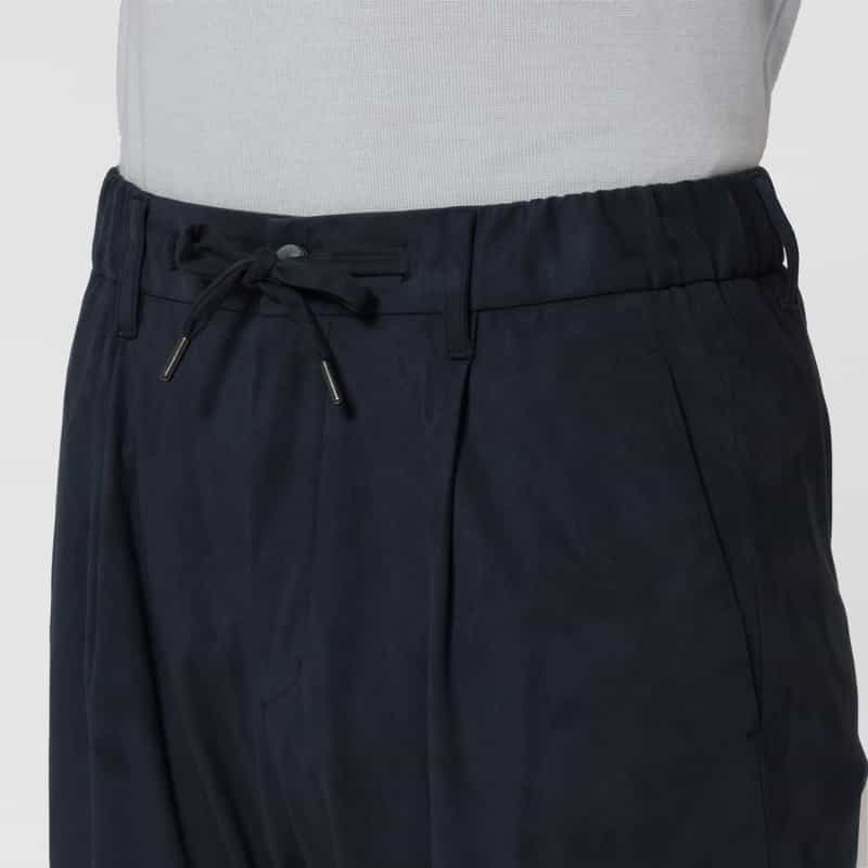 HERNO HERNO＜ヘルノ＞ エコスエード素材イージーパンツ NAVY