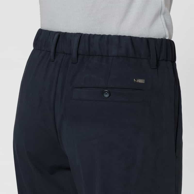 HERNO HERNO＜ヘルノ＞ エコスエード素材イージーパンツ NAVY