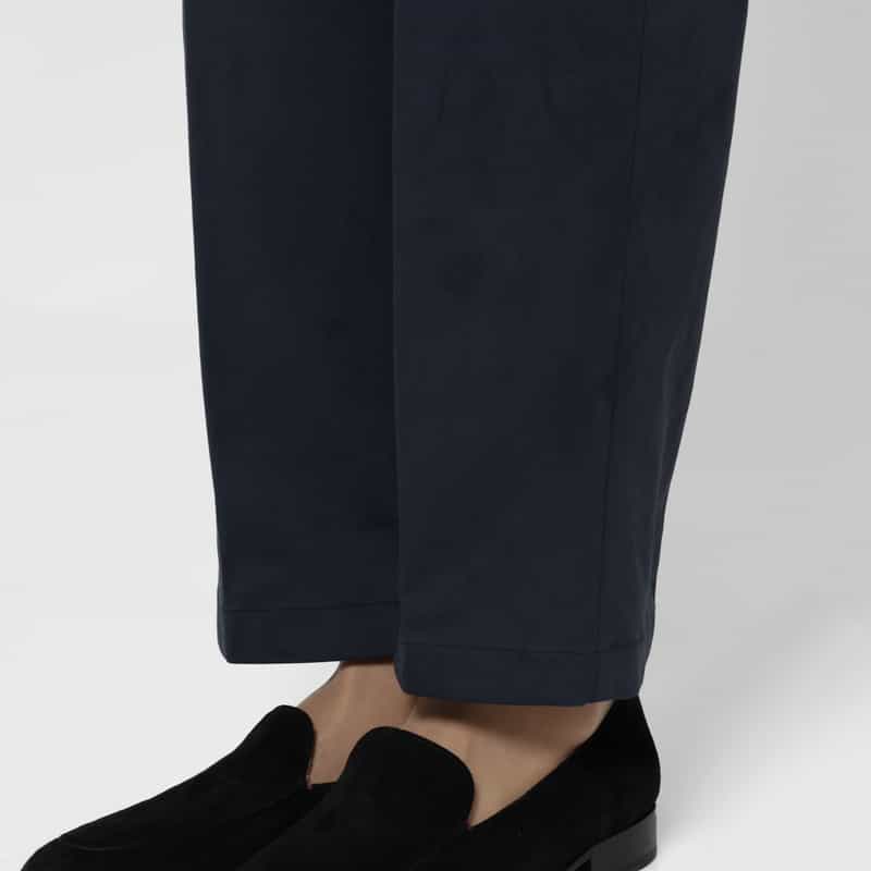 HERNO HERNO＜ヘルノ＞ エコスエード素材イージーパンツ NAVY